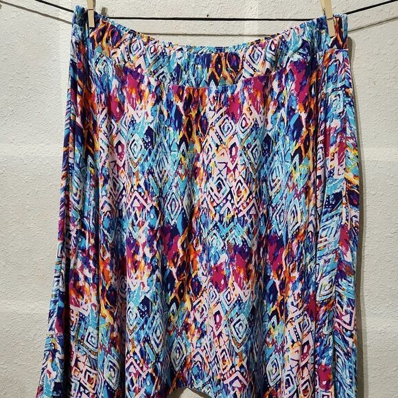 Hot Kiss Vibrantly Colorful Handkerchief Skirt - Picture 2 of 6